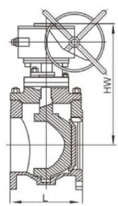 drawing of half ball valve
