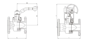 drawing of sleeve plug valve